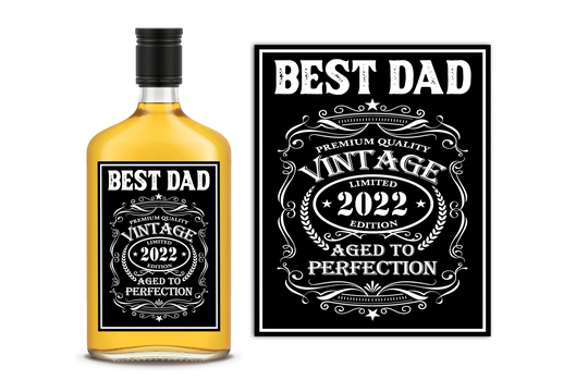 Whiskey Label Personalized - Step Dad Fathers Day Gift From Wife Son For