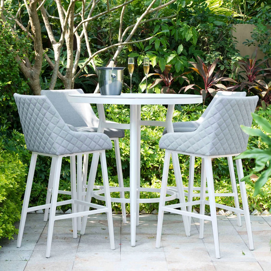 Caffin Outdoor Fabric 4 Seat Round Bar Set