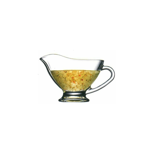 (50ml Set of 4) CoK Glass Gravy Boat Glass Gravy Bowl Container Small Medium Large