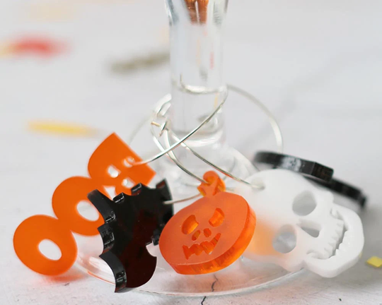 Halloween Wine Charms - Wine Glass Charms Halloween Decorations Party Favours Drinks