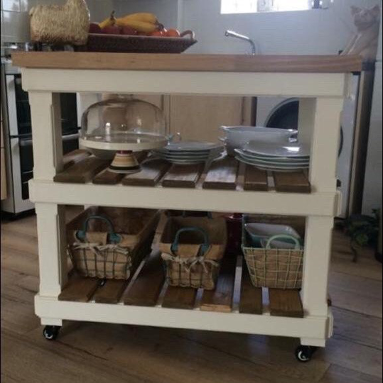 The Wells Bespoke Custom Made To Order Kitchen Island With Solid Pine Top