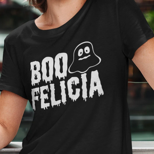 Boo Felicia T Shirt - Perfect For Halloween Costume Or Outfit Little Cute Ghost On 100% Soft Cotton