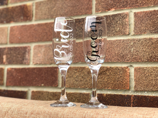 Champagne Glass Decals | Decal Only