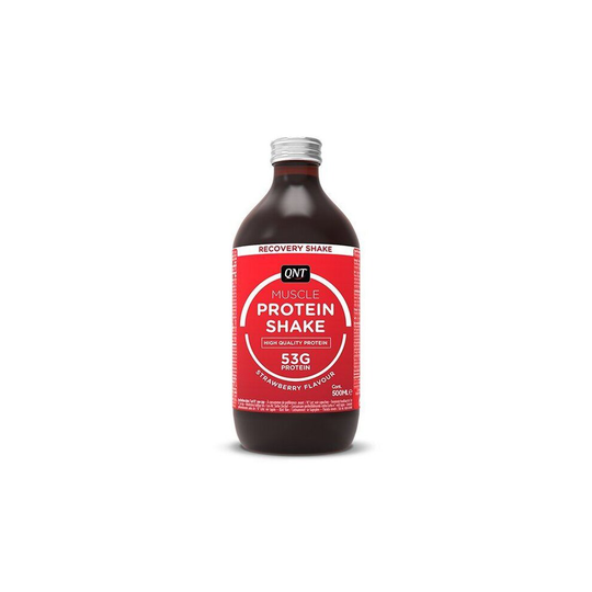 (Strawberry) QNT Protein High Carbohydrate Post Training Recovery Shake - 12 X 500ml