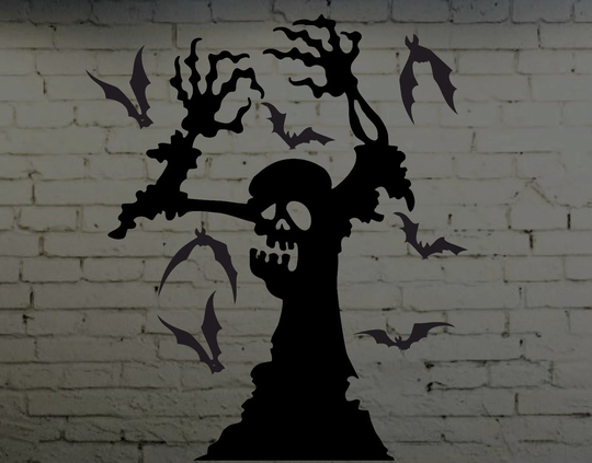 Creepy Zombie Halloween Decoration Scary Vinyl Decal Sticker Car Window Wallart