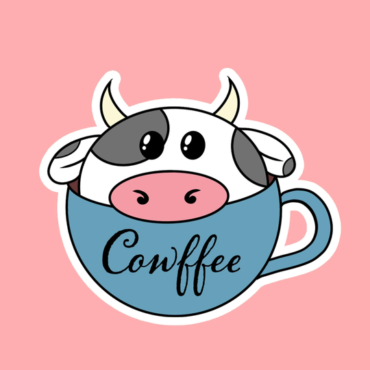 Cowffee Sticker | Waterproof