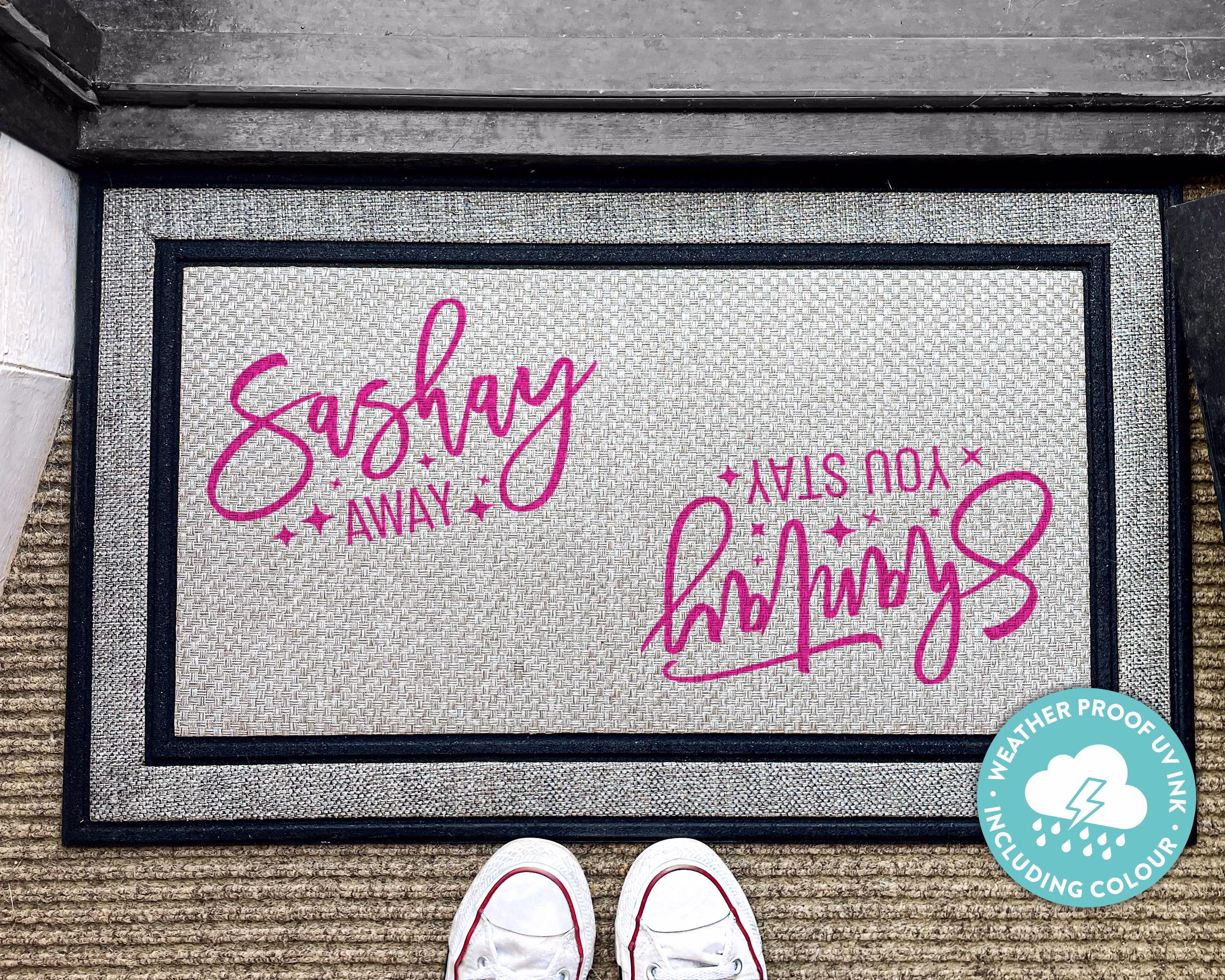 Sashay Away Outdoor Door Mat - Shantay You Stay Quote Ru Paul's Drag Race Doormat Queen Pride Washable Rug