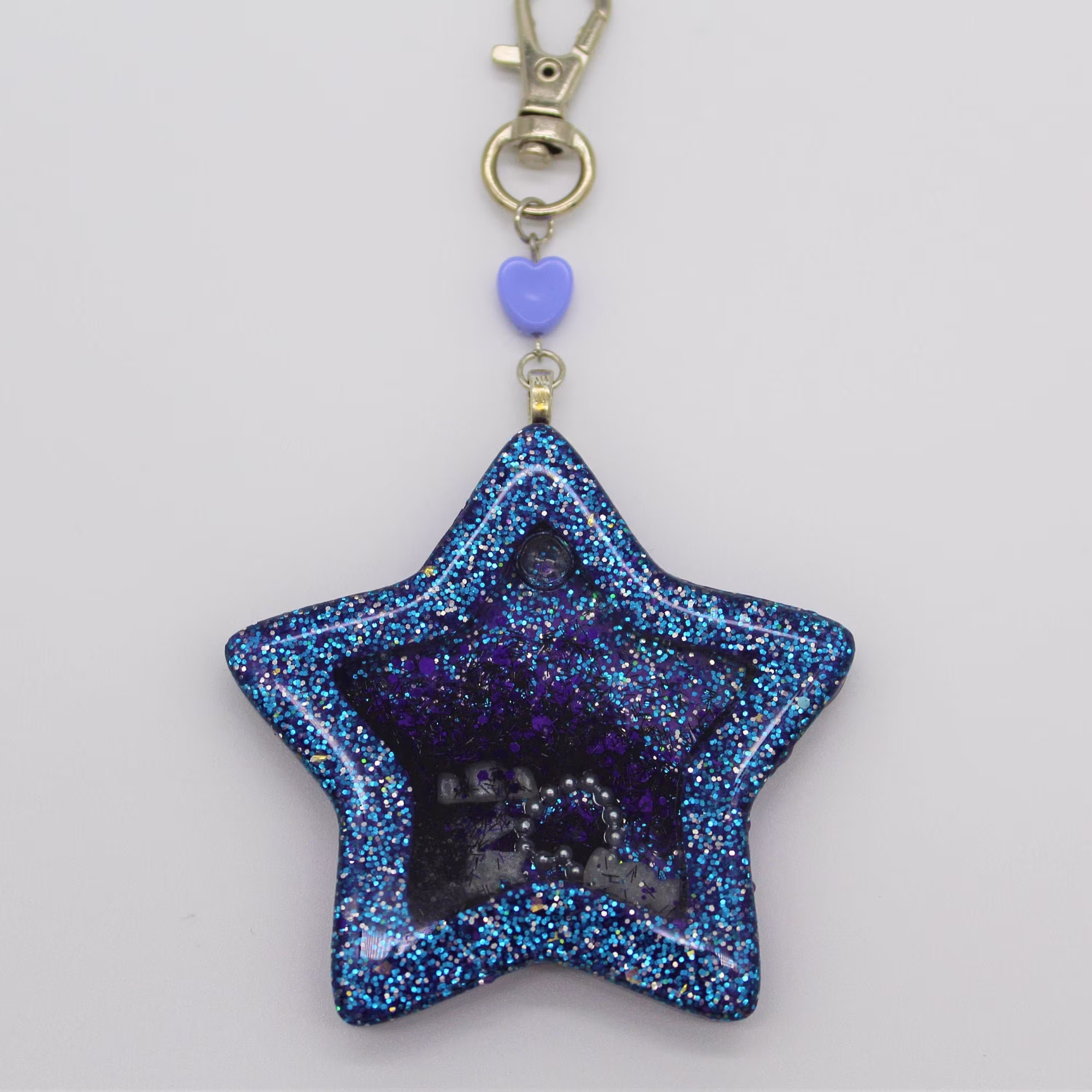Galaxy Star Shaker Keychain