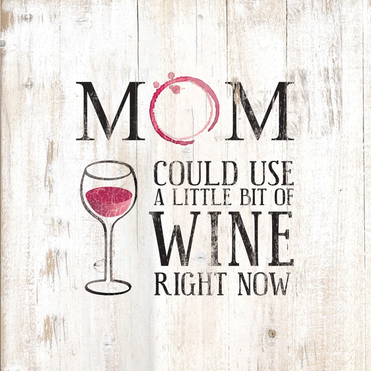 Mom Could Uwine - Wrapped Canvas Textual Art Print