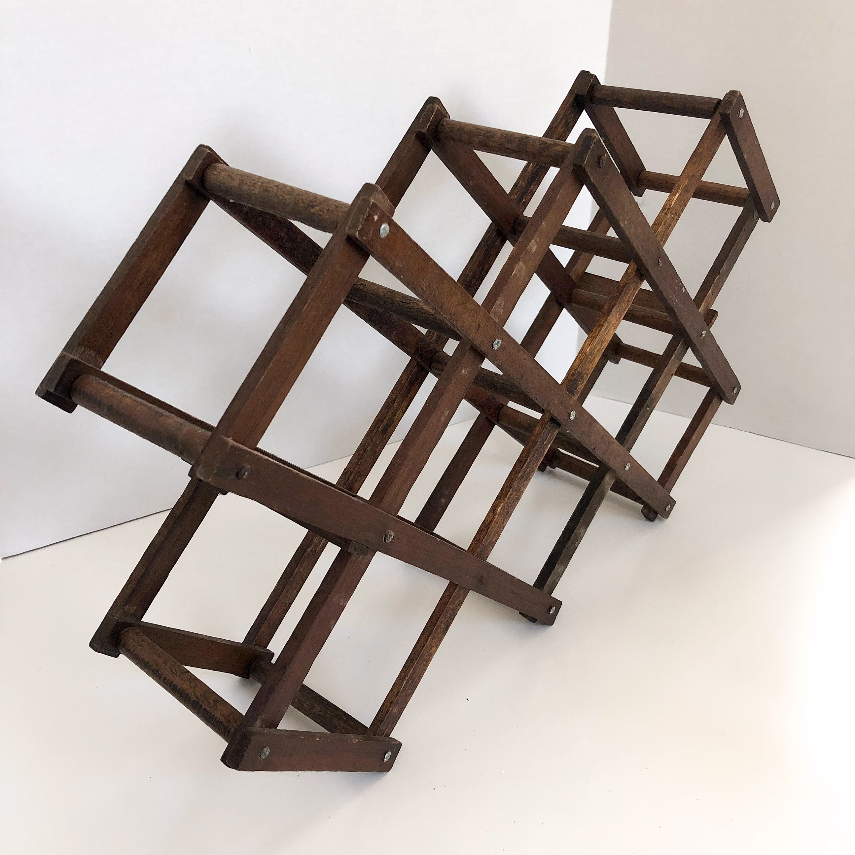 Wine Rack | Vintage Accordion Folding