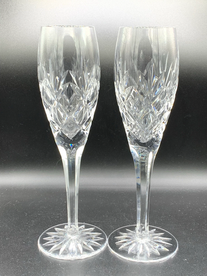 Fluted Champagne, Tradition By Ceska - Set Of 2 Vintage So Beautiful Make A Toast To The Bride & Groom