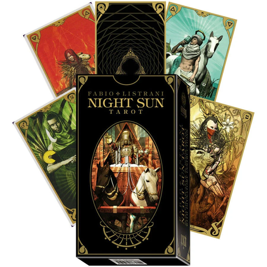 Night Sun Tarot Deck Cards Fabio Listrani Lo Scarabeo Tarot With Instructions Reading Fortune Telling Divination Tool New