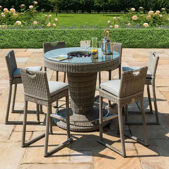 Errado 6 Seat Round Bar Set with Ice Bucket