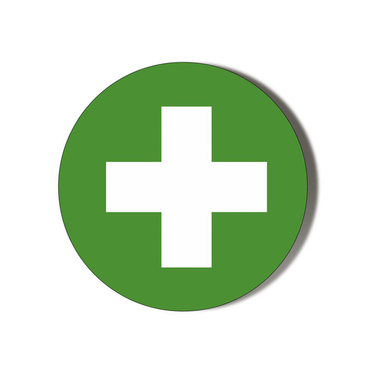 FIRST AID GREEN CROSS 75mm Fridge Magnet Bottle Opener