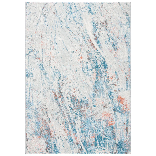 Maryjane Hooked Ivory/Blue Rug