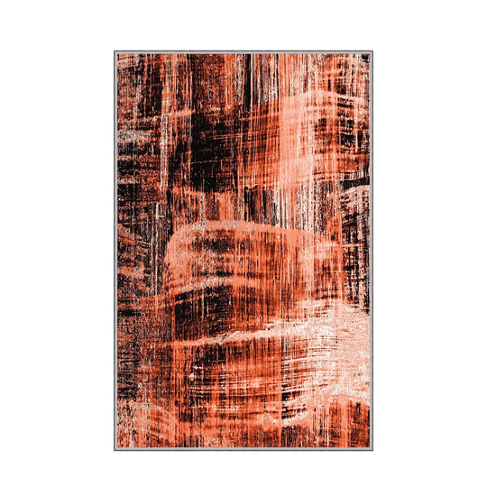 Nevarez Flatweave Orange/Black Rug
