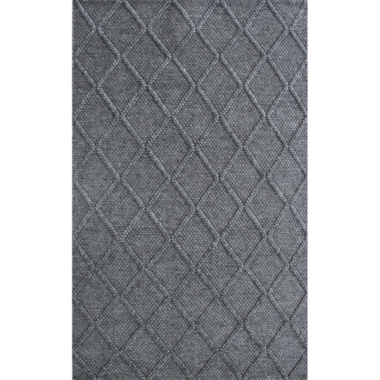 Zariah Handwoven Wool Grey Rug