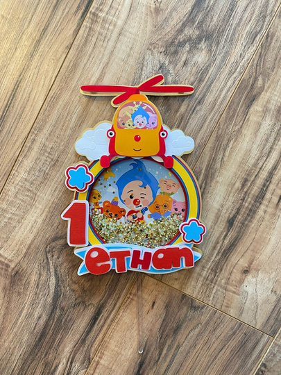 Plim Cake Topper, Birthday Party, Decorations