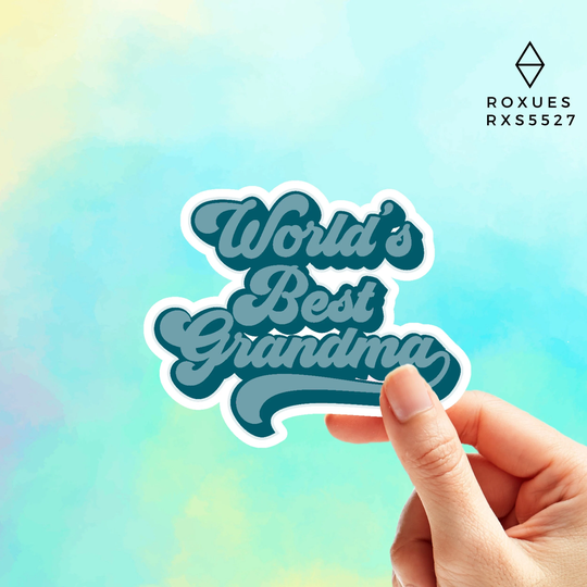 Grandma Sticker | Best Decal Gift Present Macbook Decal Water Bottle For Laptop