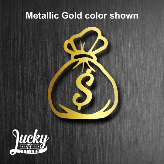 Money Bag Vinyl Decal