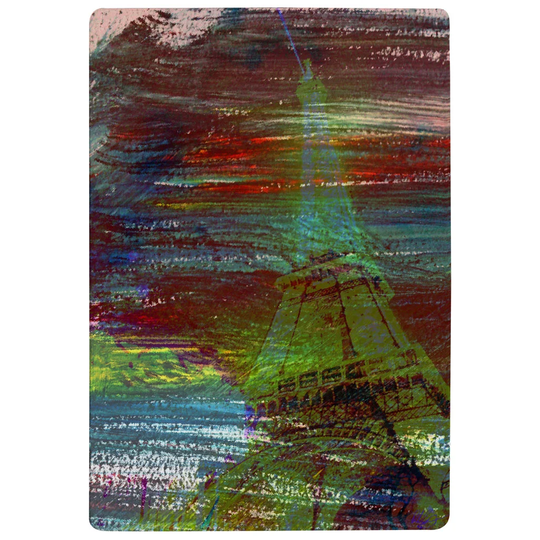 Trimble Eiffel Tower Designer Shaggy Green/Brown Rug