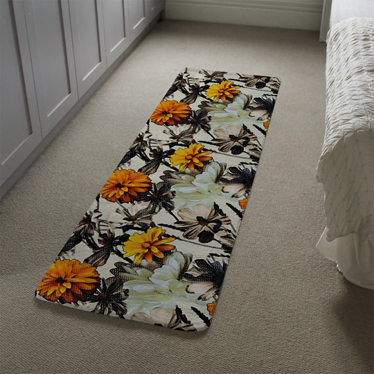 Huckins Shaggy Orange/Black Rug
