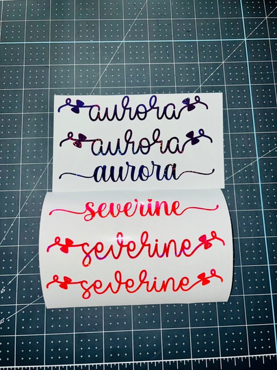 Name Vinyl Decals, Wedding Stickers Custom Word Sticker, Wedding Favour, Bridal Shower, Hen Party, Bachelorette, Baby Shower, Personalised