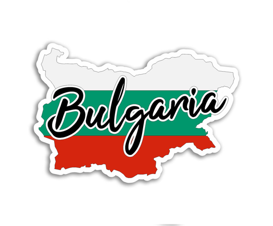 2 X 10cm Bulgaria Flag Vinyl Stickers - Europe Bulgarian Travel Adventure World Location Country Decal Luggage Laptop Gift Sticker #17085