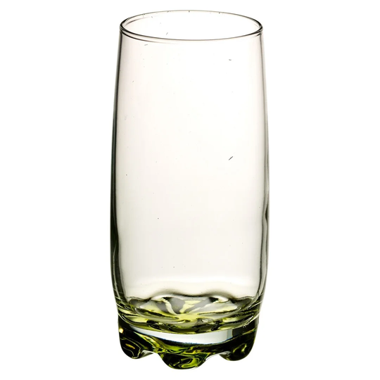 Tall Curved 390ml Glass Drinking Glass