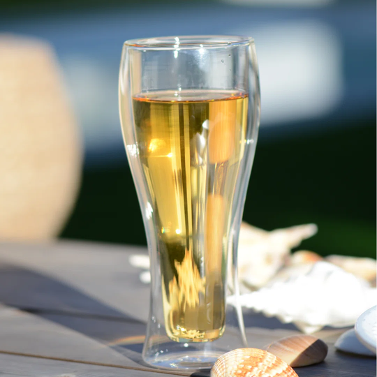 Set Of 4 Borosilate Double Wall Beer Glass 450 Ml