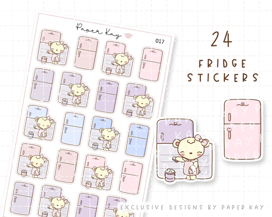 Fridge Planner Stickers | Dot The Bear By Paper Kay 017