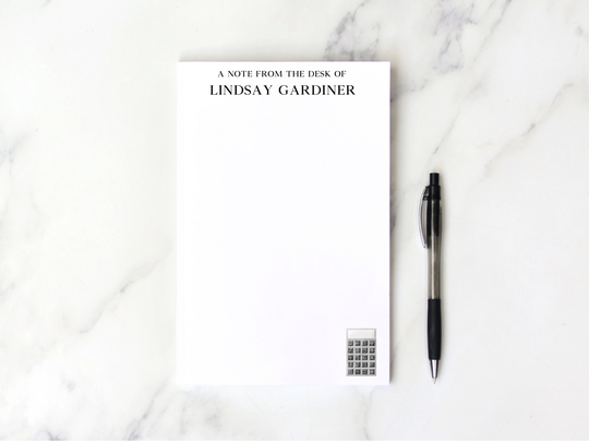 Accountant Notepad, Banker Teacher Graduation Gift