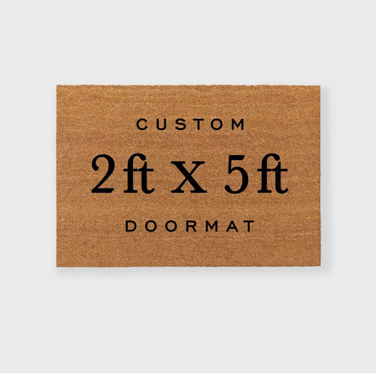 Custom 24 X 60 Inch Doormat, Custom 2Ft 5Ft Doormat, 60 Door Mat, Large Doormat, Large Doormat, Double Door Doormat, Custom Size Mat