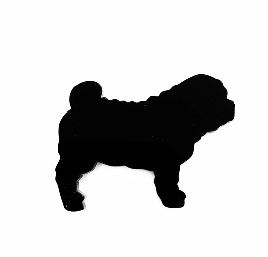 Shar Pei Dog Fridge Magnet Gift in Black