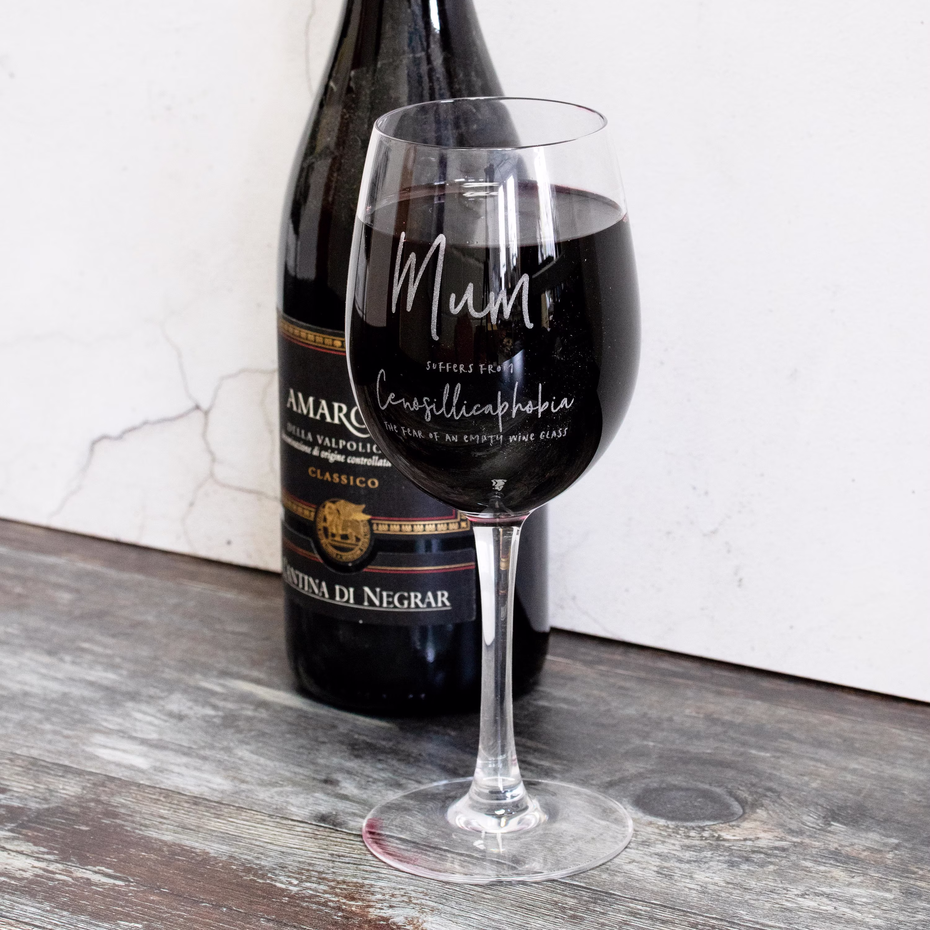 Engraved Wine Glass, Perfect Fathers Day Or Birthday Gift, Custom Glassware