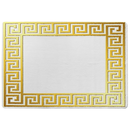 Nardone Shaggy White Area Rug