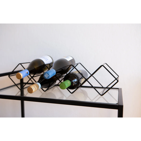 Iron 7 Bottle Wall Mounted Wine Rack