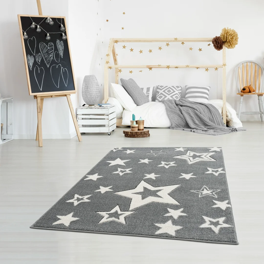 Galaxy Shaggy Silver Grey Rug