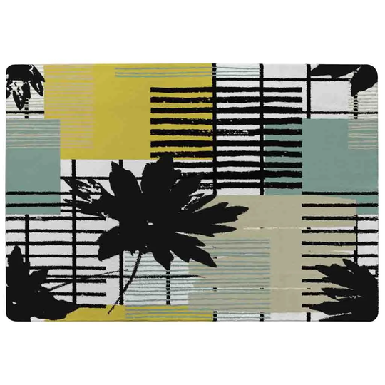 Nerstrand Shaggy Yellow/Green Area Rug