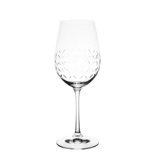 Anna White Wine Glass