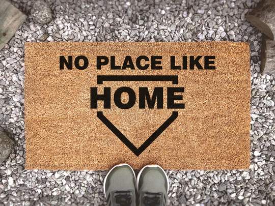 No Place Like Home - Plate Baseball Gift For Sports Lovers Family