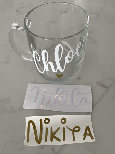 Vinyl Decals, Custom Name Stickers, Bridesmaid Proposal, Wedding Decor, Bridal Party Customized Vinyl, Favor Decor