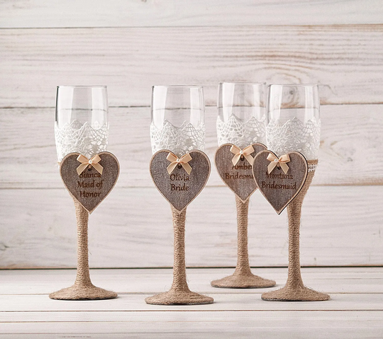 Bridesmaid Gifts Personalized Wine Glasses, Bachelorette Party Cups, Bridal Shower Favors, Bridesmaid Proposal Cups