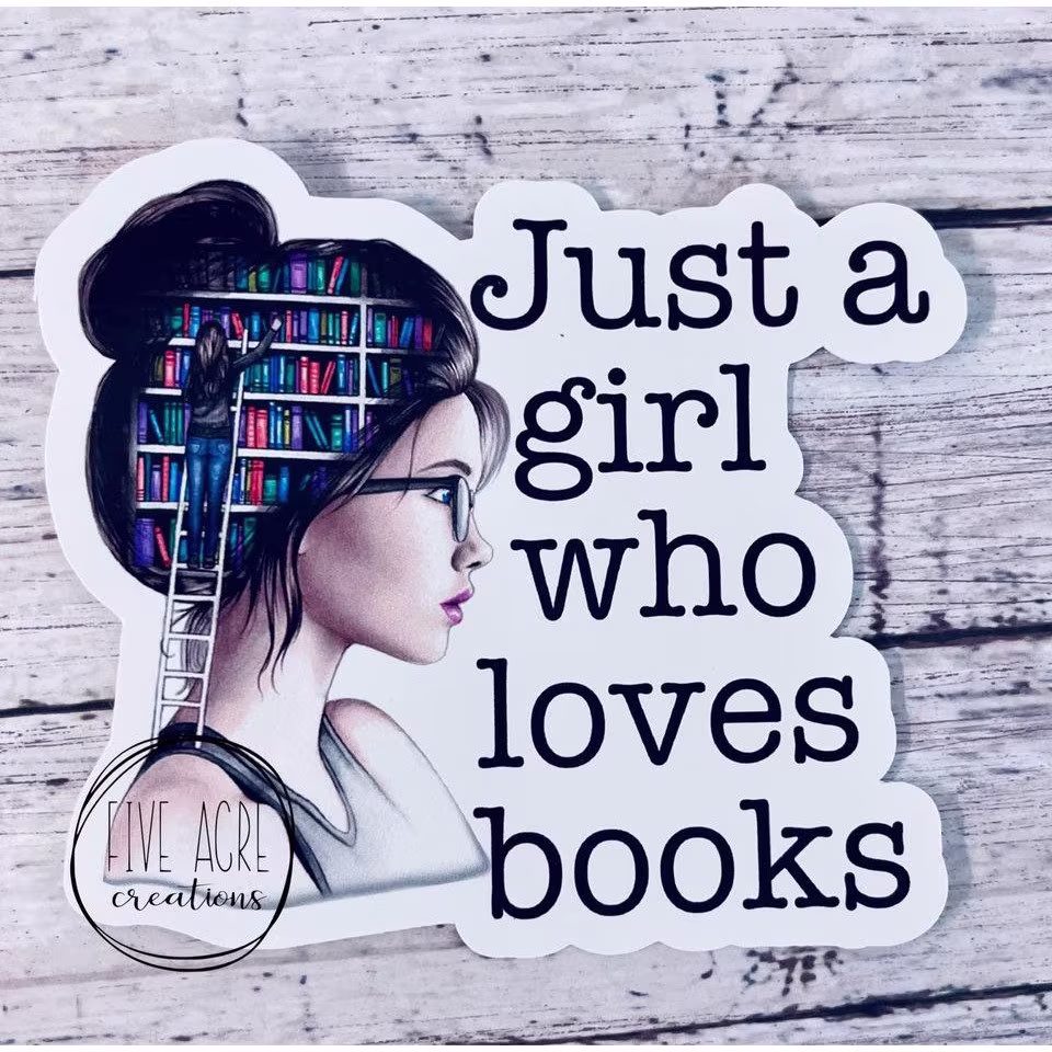 Cute Waterproof Sticker - Weatherproof Vinyl Decal- Laptop Case Books