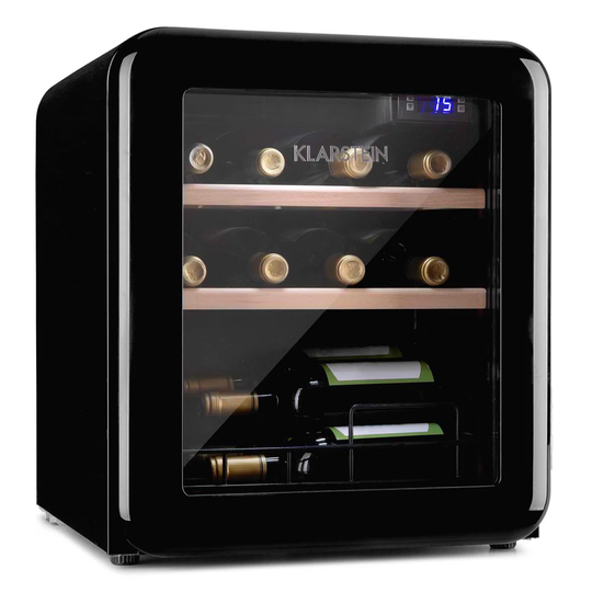 Klarstein Vinetage 12 Beverage Cooler Fridge, 48 L, 4-22 ° C, Retro Design