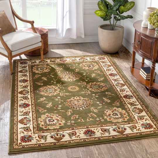 Timeless Abbasi Tufted Green/Beige Rug