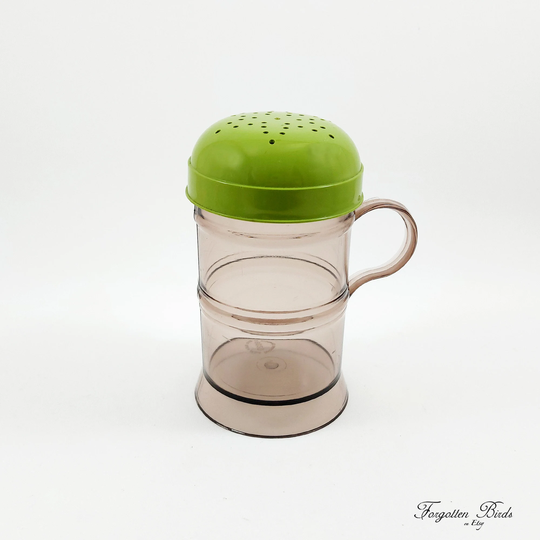 Erik Kold Plast Green Sugar Shaker 8020/Vintage Danish Kitchenware Scandinavian Mid Century Modern 1970S Retro Made in Denmark