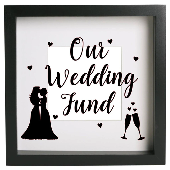 Our Wedding Fund New Mrs/Mrs Image Vinyl Transfer Decal For Frames/Money Box Frames/Ikea Ribba Frame