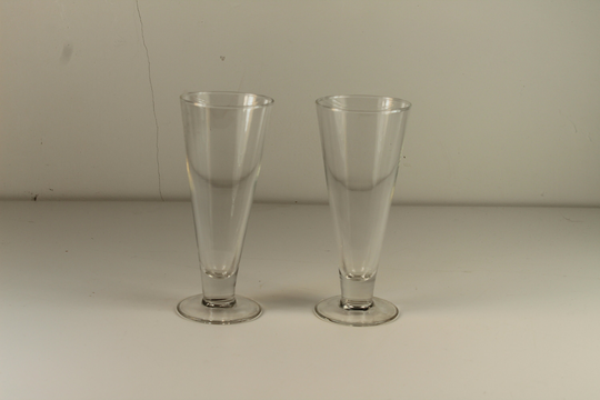 Two Vintage Fluted Glasses