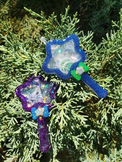 Magical Wand Shaker Keychain Or Pendant